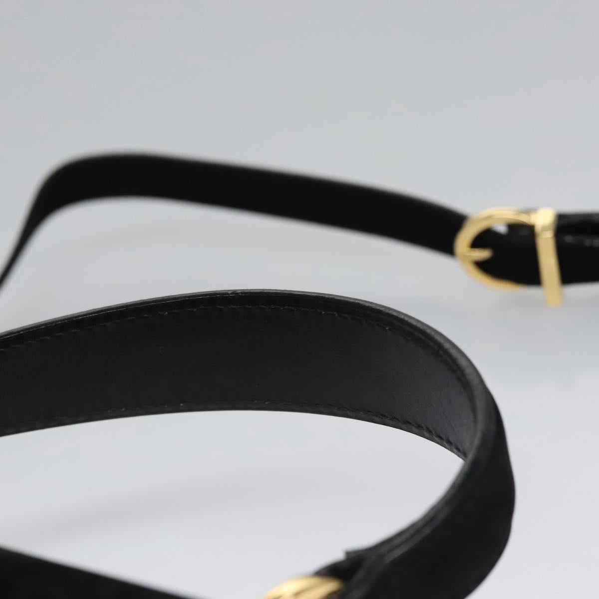 Salvatore Ferragamo Black Suede Vala