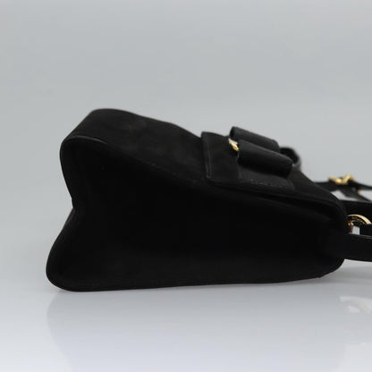 Salvatore Ferragamo Black Suede Vala