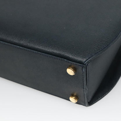 Salvatore Ferragamo Blue Leather Gancini
