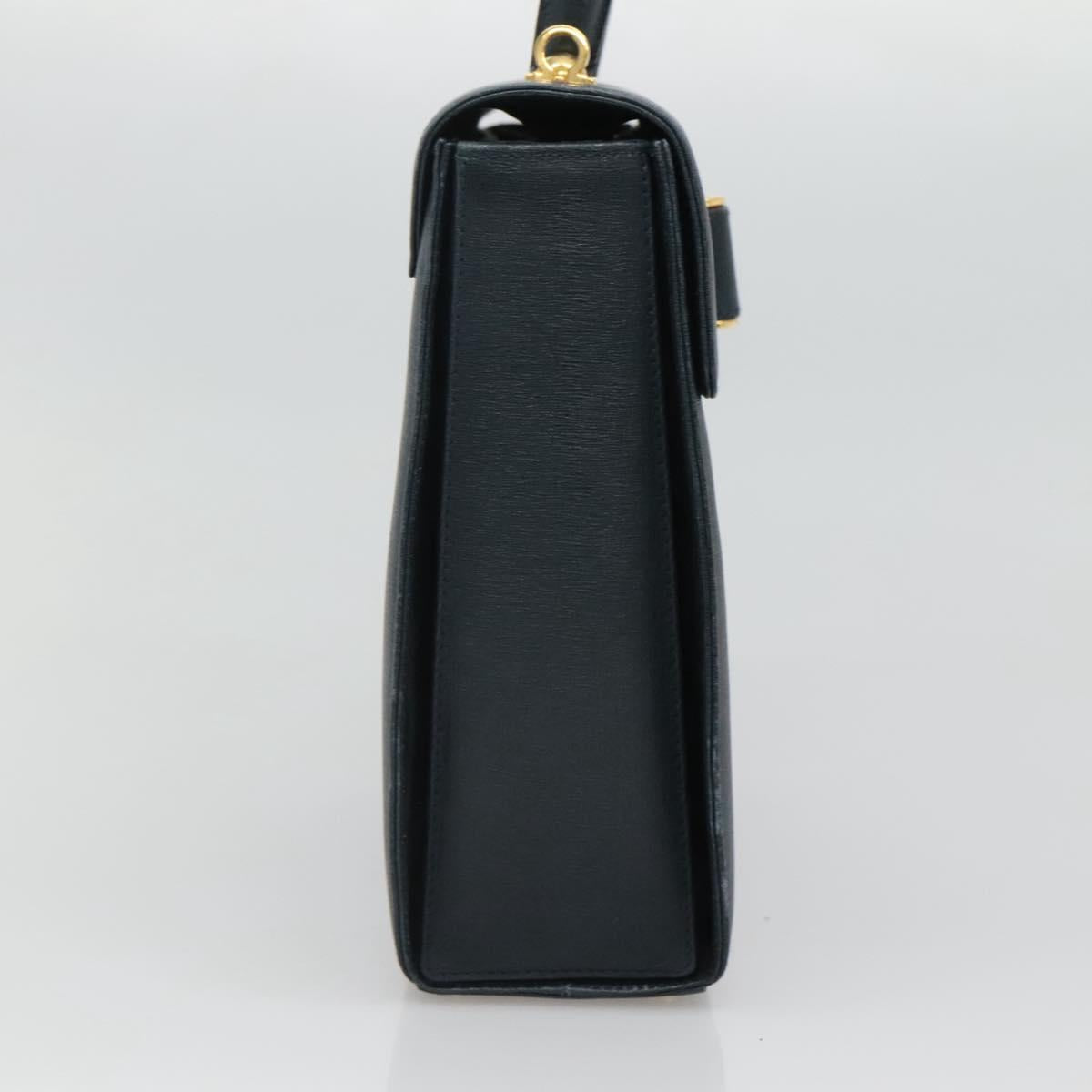 Salvatore Ferragamo Blue Leather Gancini