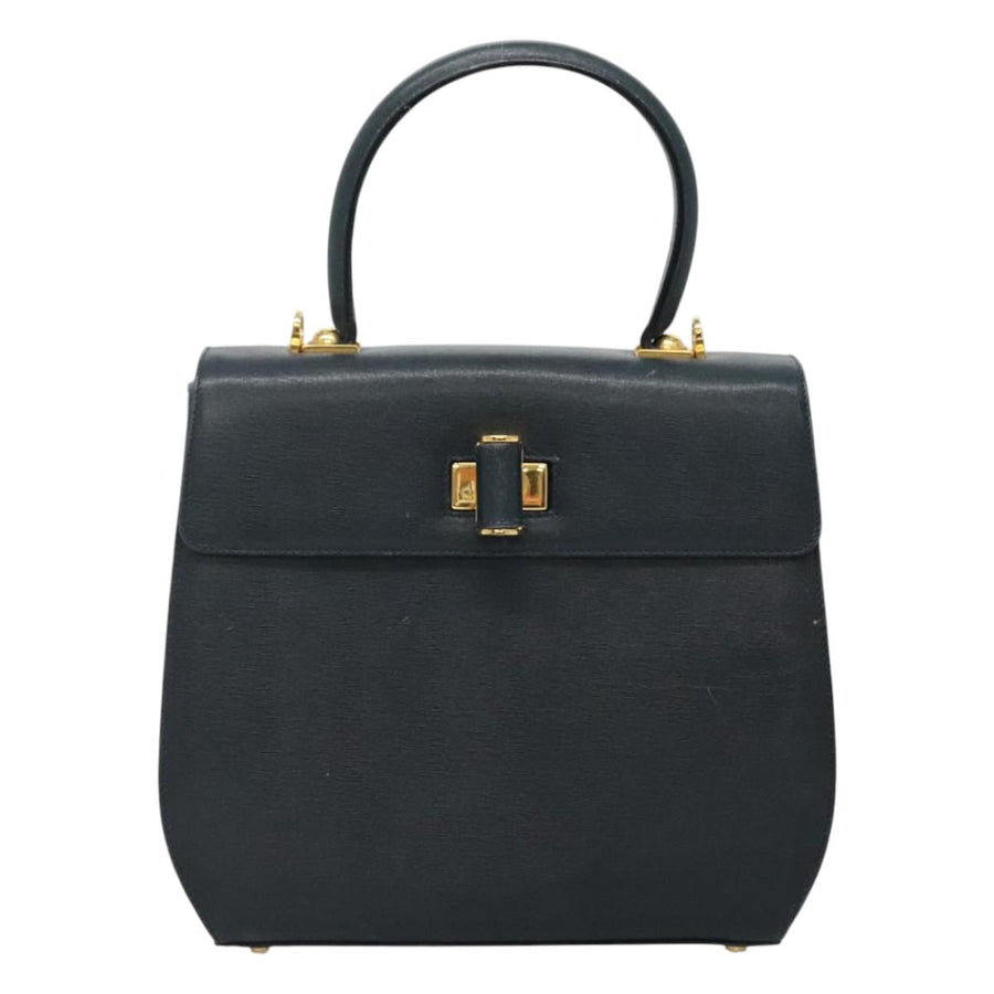 Salvatore Ferragamo Blue Leather Gancini