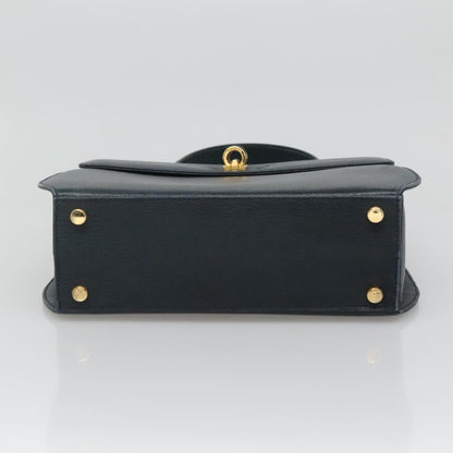 Salvatore Ferragamo Blue Leather Gancini