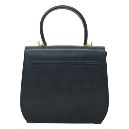 Salvatore Ferragamo Blue Leather Gancini