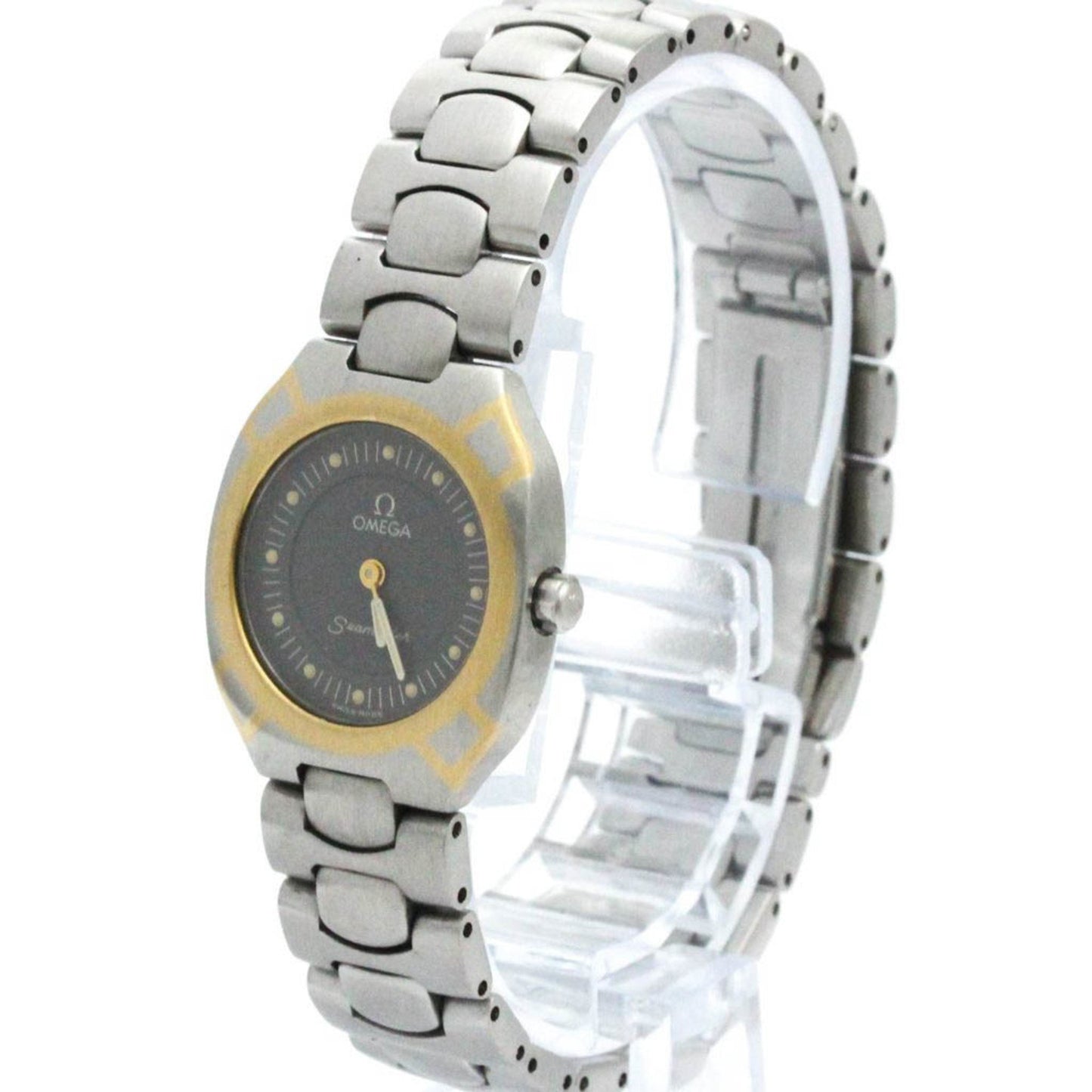 Omega Gray Gold And Steel Seamaster Polaris