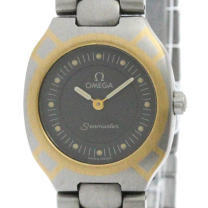 Omega Gray Gold And Steel Seamaster Polaris