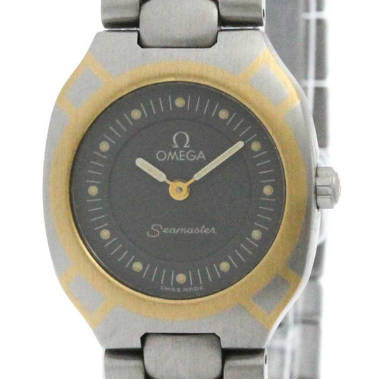 Omega Gray Gold And Steel Seamaster Polaris