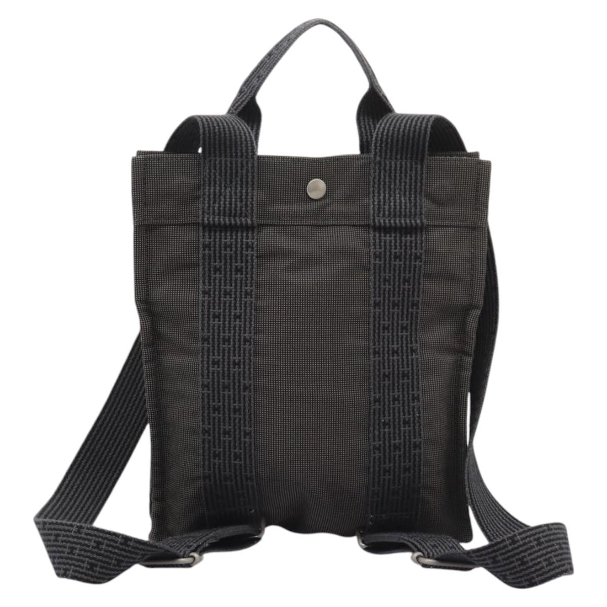 Hermès Gray Canvas Herline