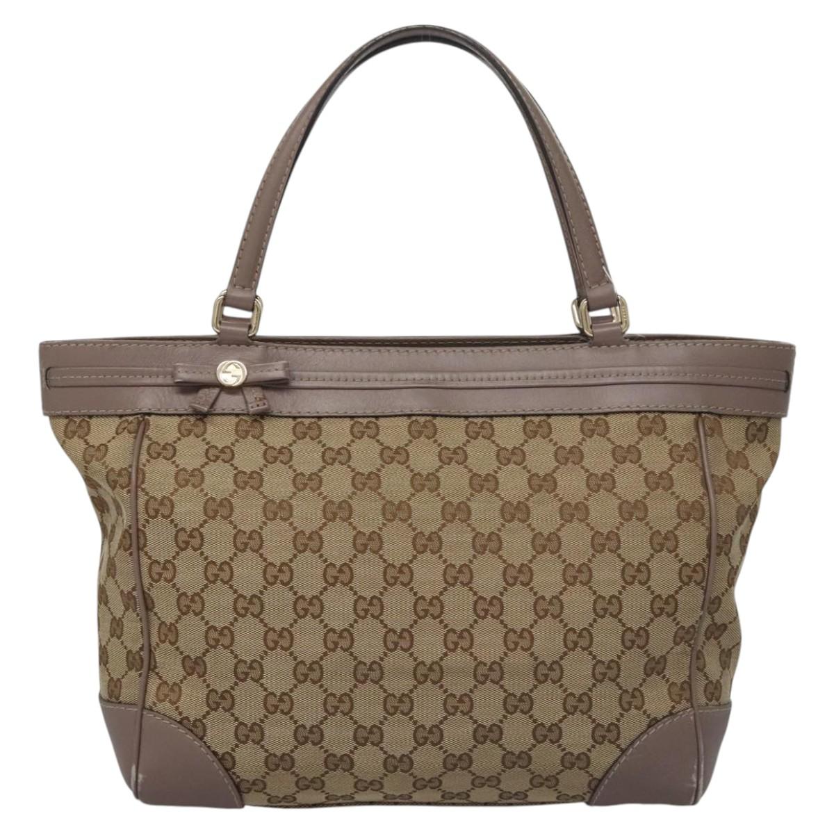 Gucci Brown Canvas Gg Canvas