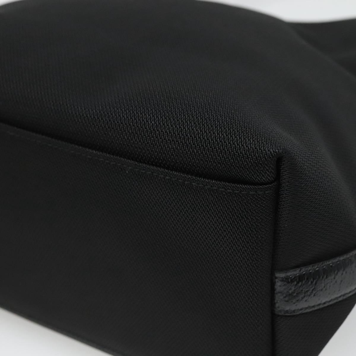 Salvatore Ferragamo Black Canvas Gancini