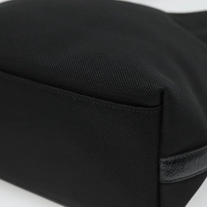 Salvatore Ferragamo Black Canvas Gancini