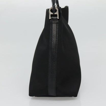 Salvatore Ferragamo Black Canvas Gancini