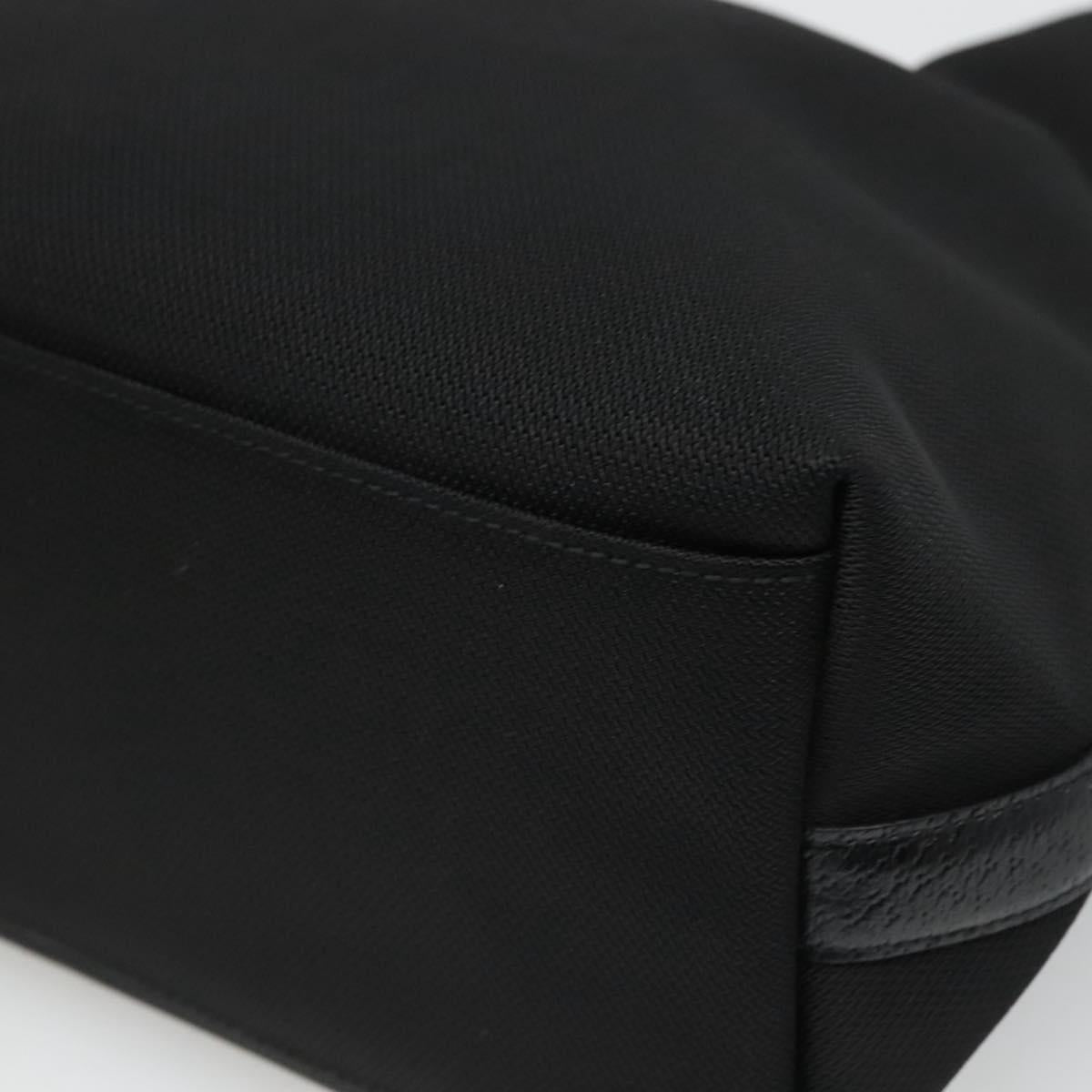 Salvatore Ferragamo Black Canvas Gancini
