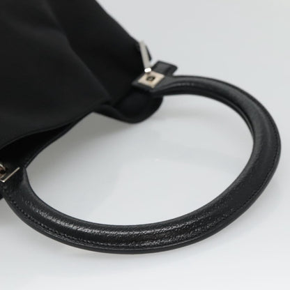 Salvatore Ferragamo Black Canvas Gancini
