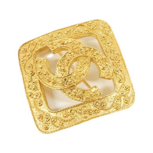 Chanel Gold Gold Plated Coco Mark