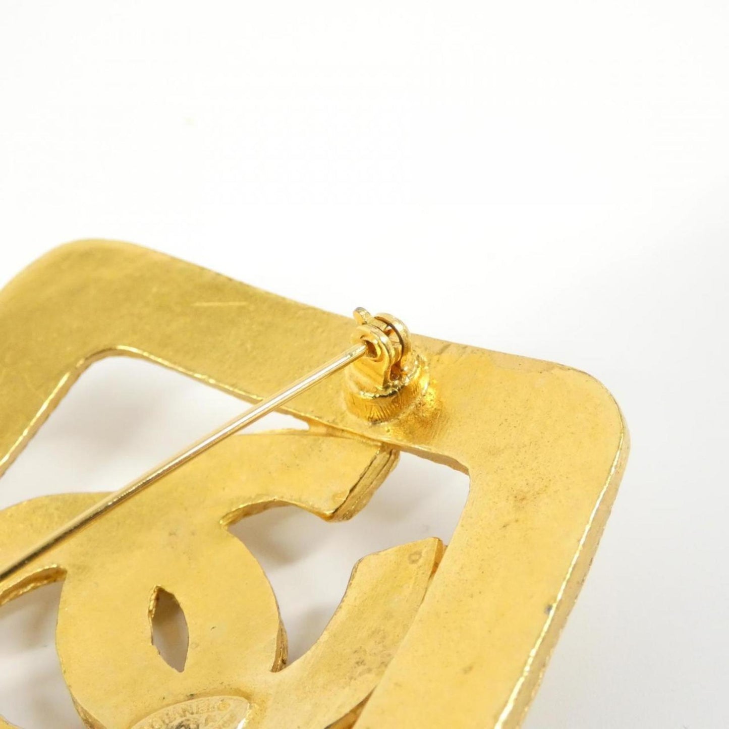 Chanel Gold Gold Plated Coco Mark