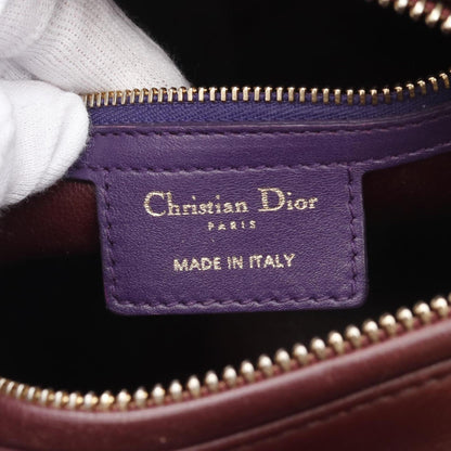 Dior Red Leather Cannage Lady