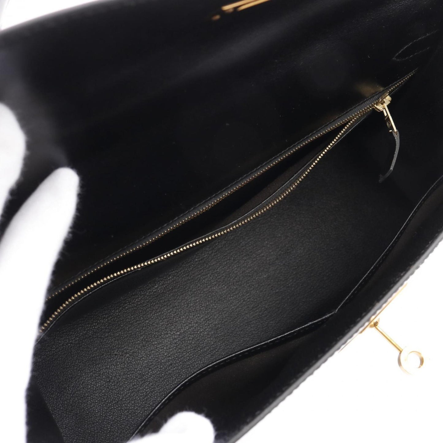 Hermès Black Leather Kelly 32