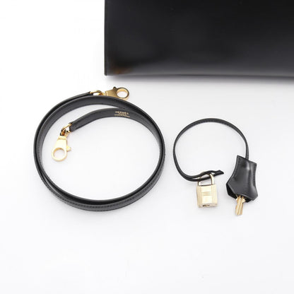 Hermès Black Leather Kelly 32