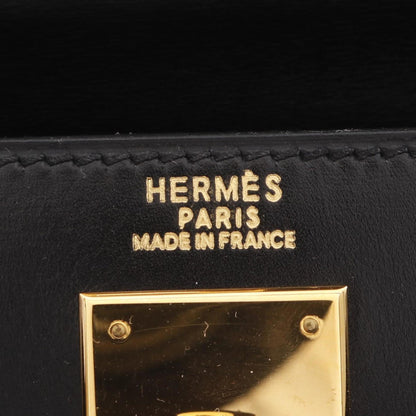Hermès Black Leather Kelly 32