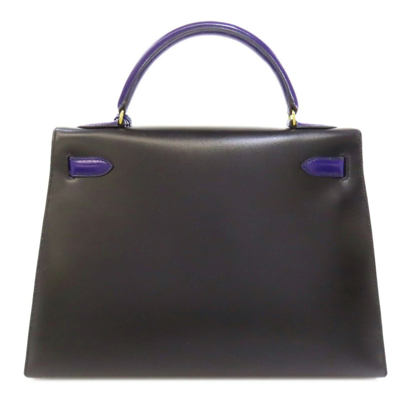 Hermès Black Leather Kelly 32