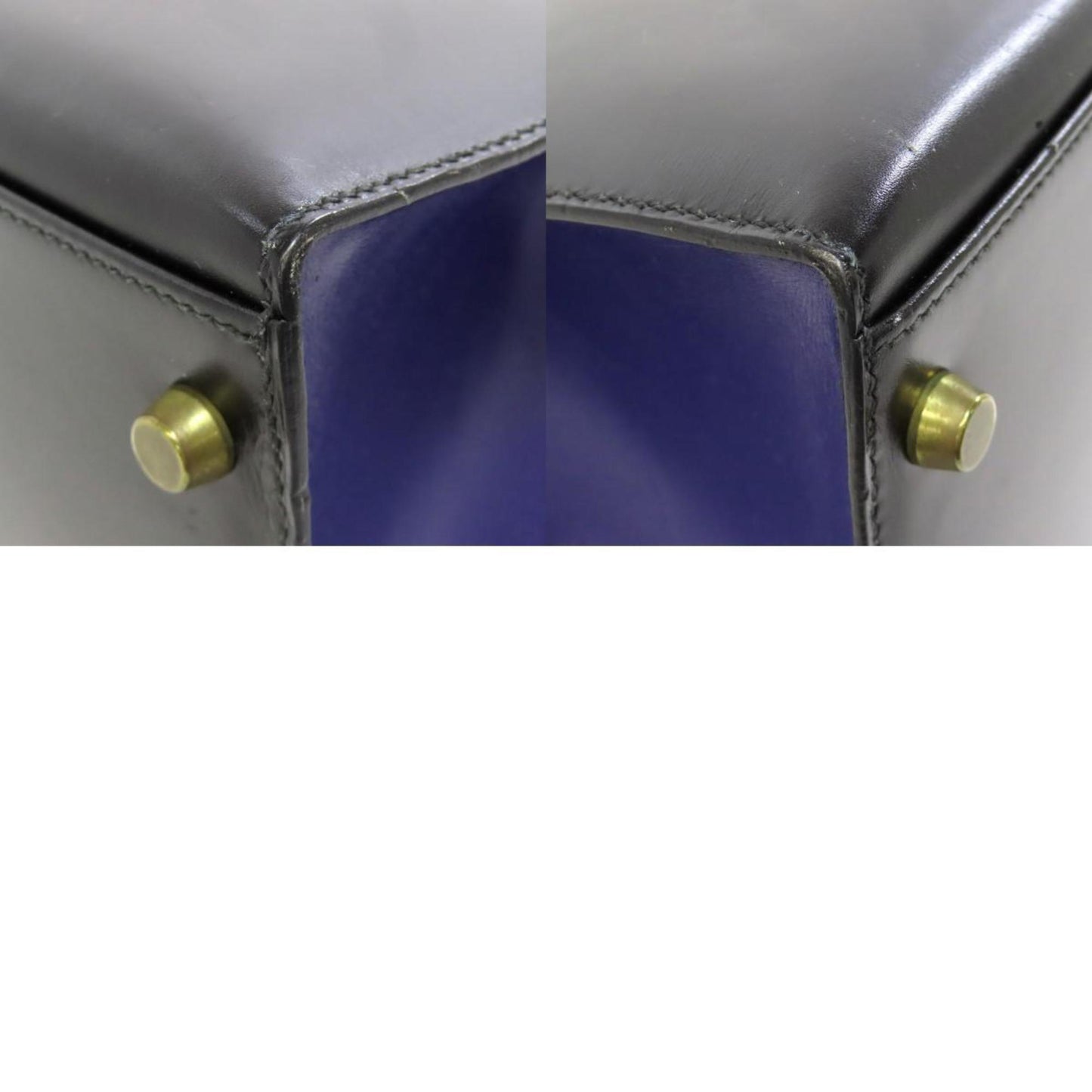 Hermès Black Leather Kelly 32