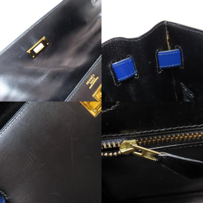 Hermès Black Leather Kelly 32