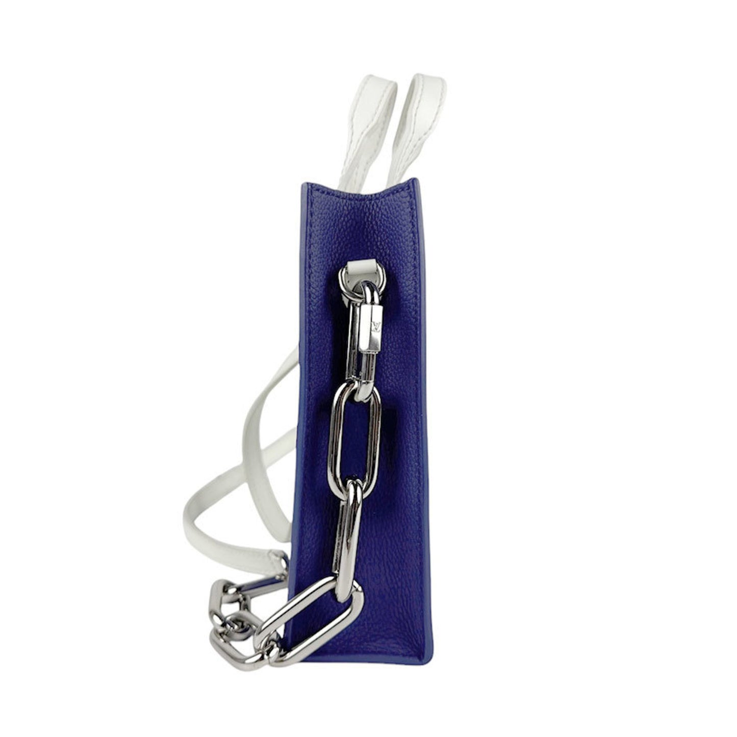 Louis Vuitton Blue Leather Sac Plat