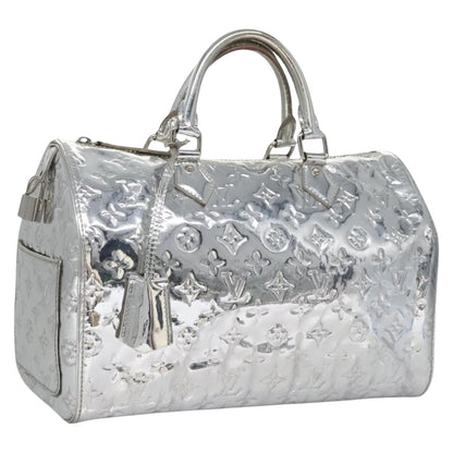 Louis Vuitton Silver Canvas Speedy 30