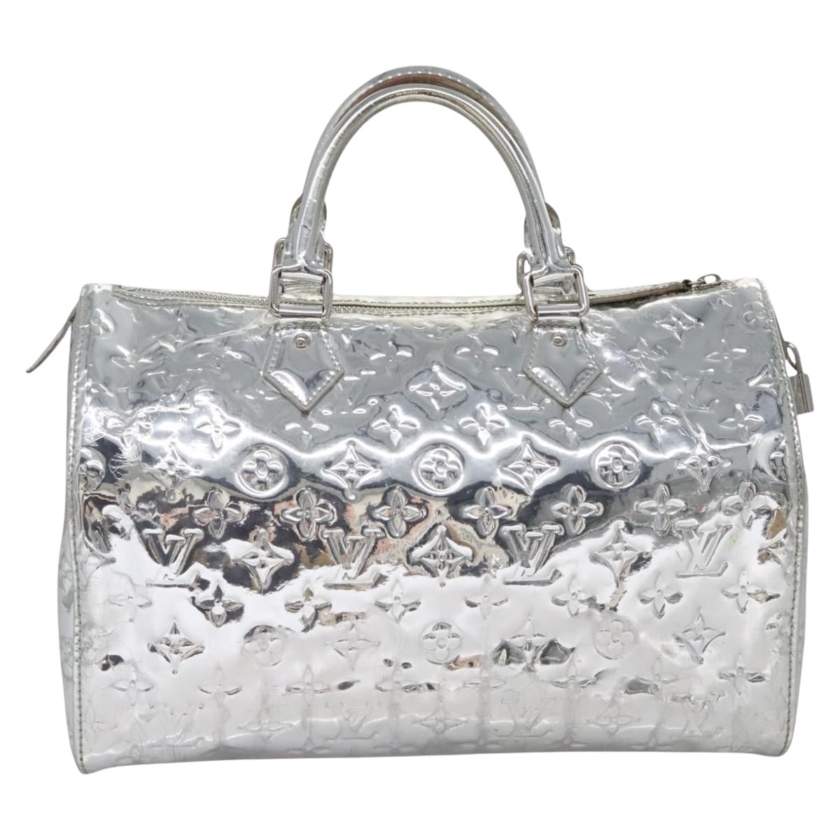 Louis Vuitton Silver Canvas Speedy 30