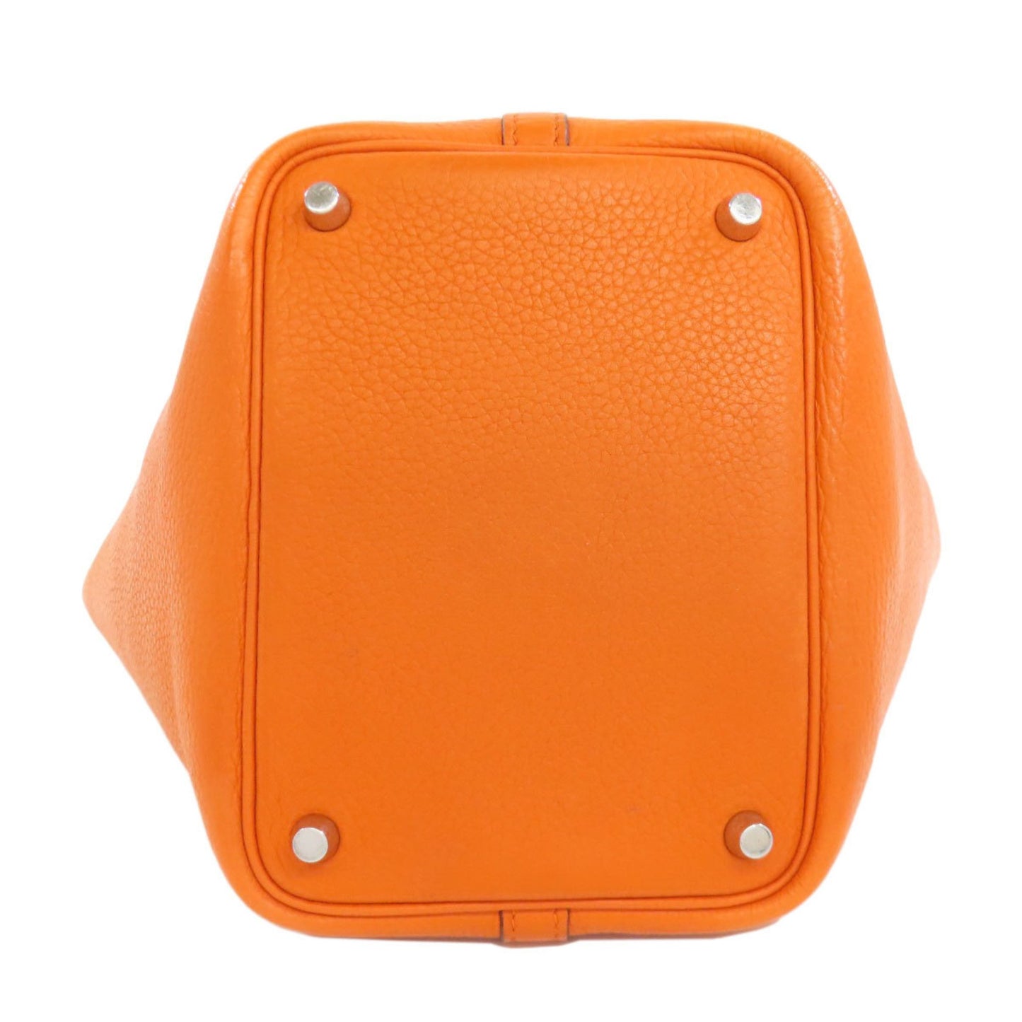 Hermès Orange Leather Picotin Lock