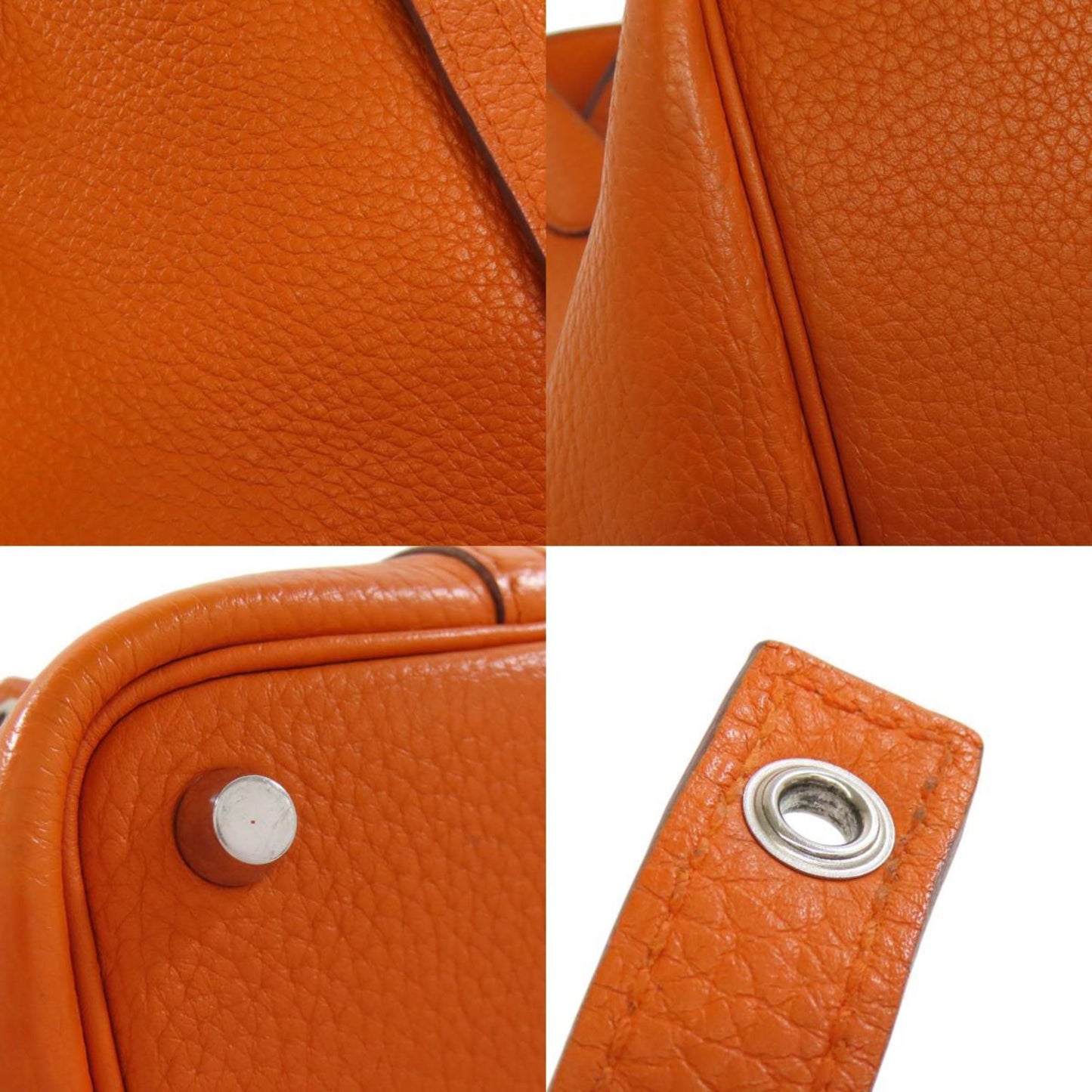 Hermès Orange Leather Picotin Lock