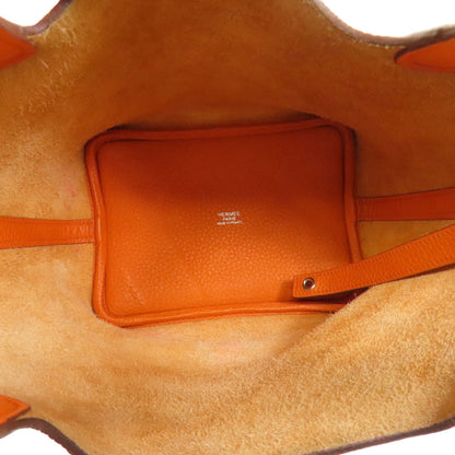 Hermès Orange Leather Picotin Lock