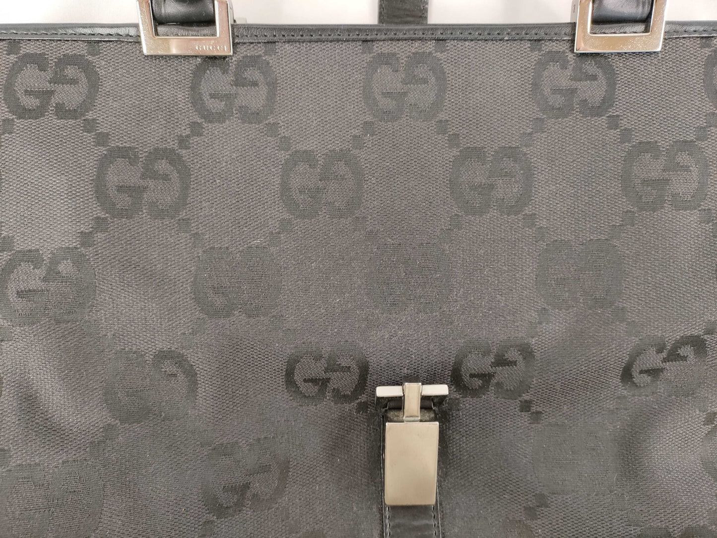 Gucci Black Canvas Jackie