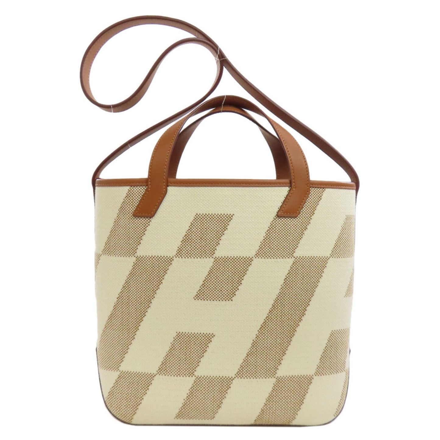 Hermès Brown Canvas Ambier