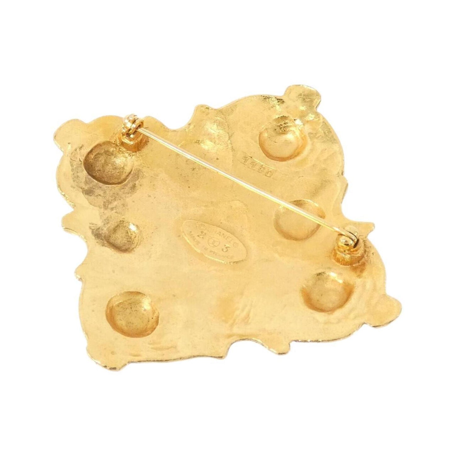 Chanel Gold Gold Plated Brooch