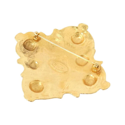 Chanel Gold Gold Plated Brooch