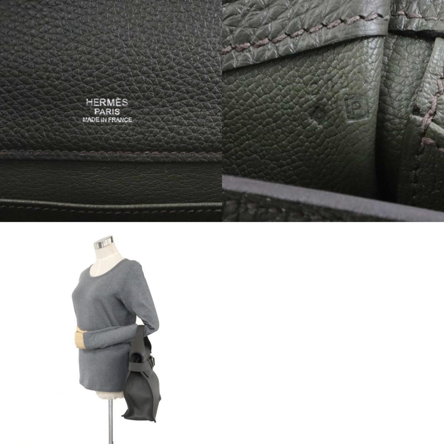 Hermès Gray Leather Ceinture