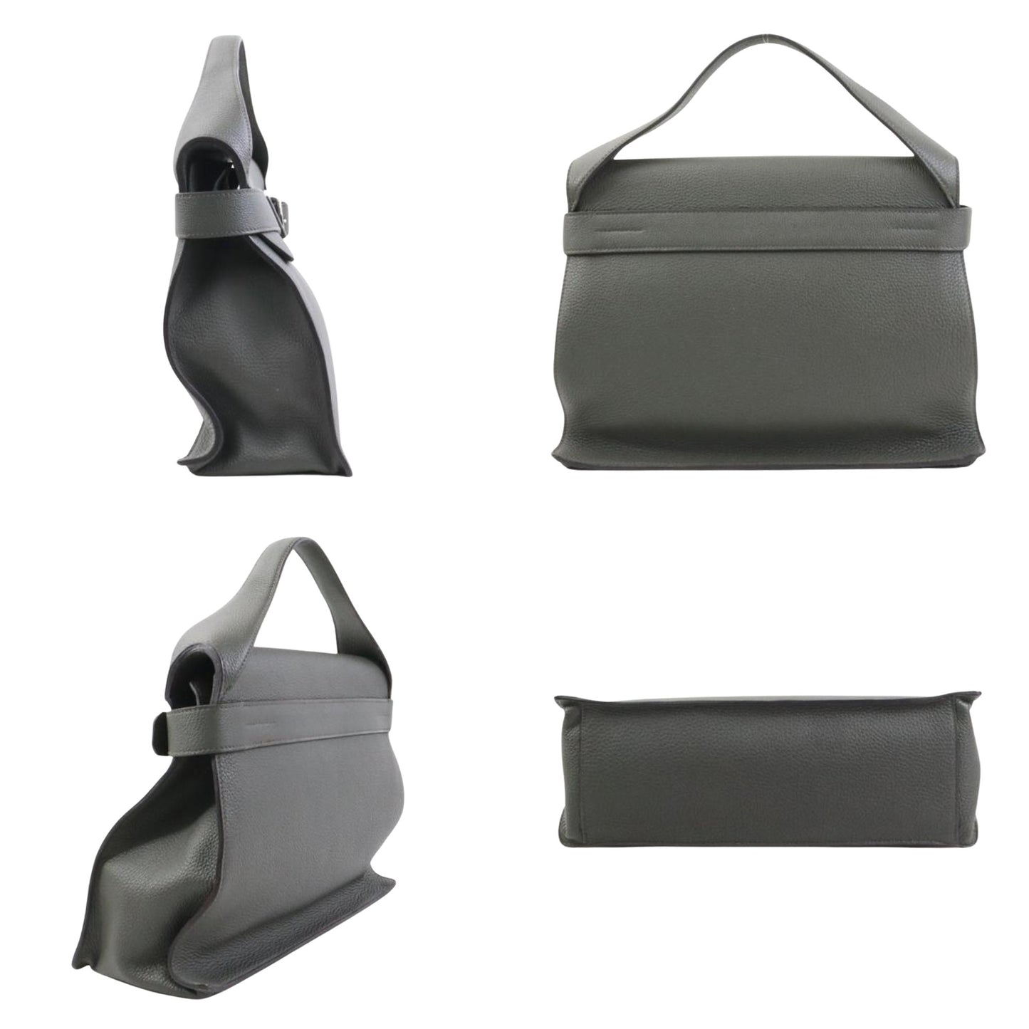 Hermès Gray Leather Ceinture
