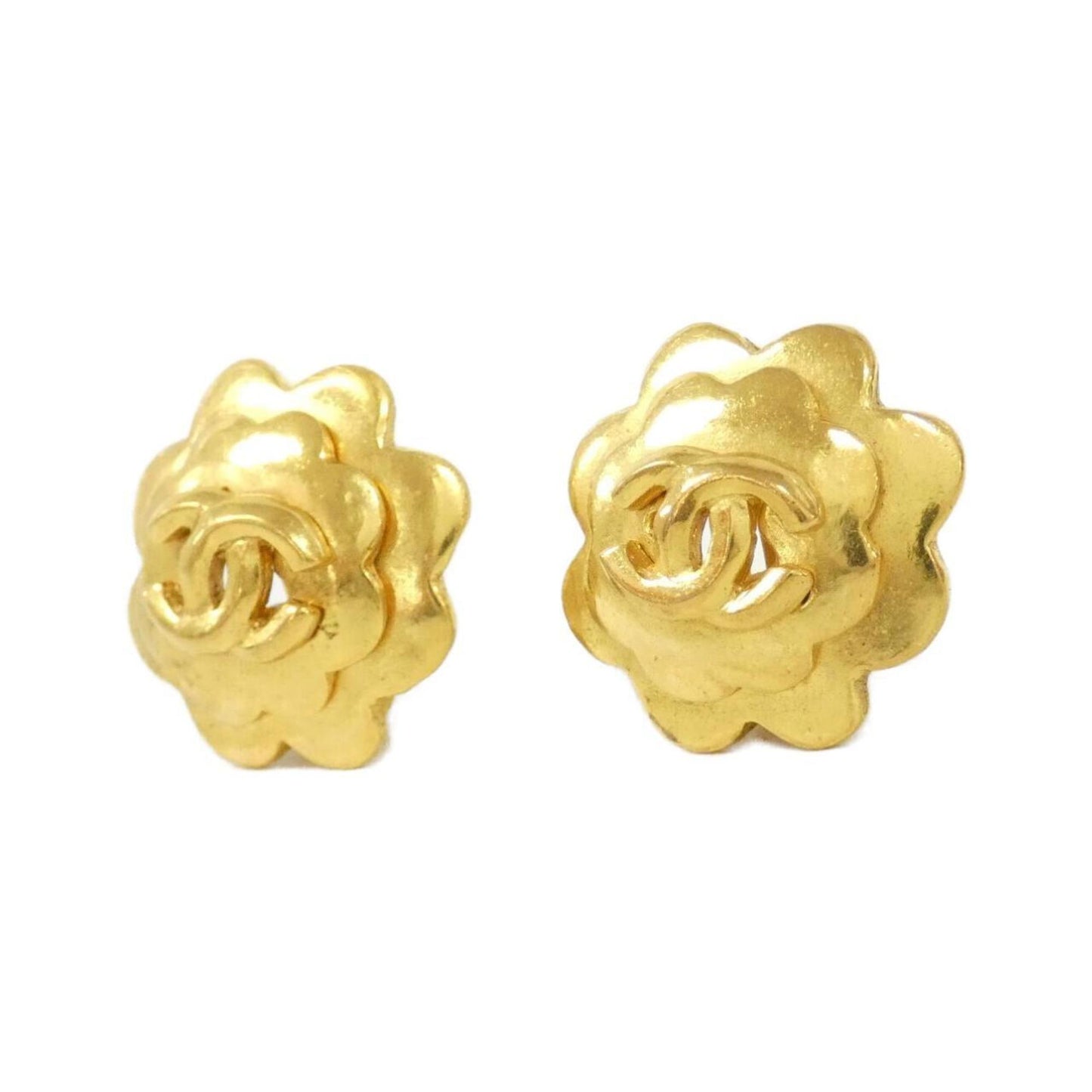 Chanel Gold Gold Plated Camellia