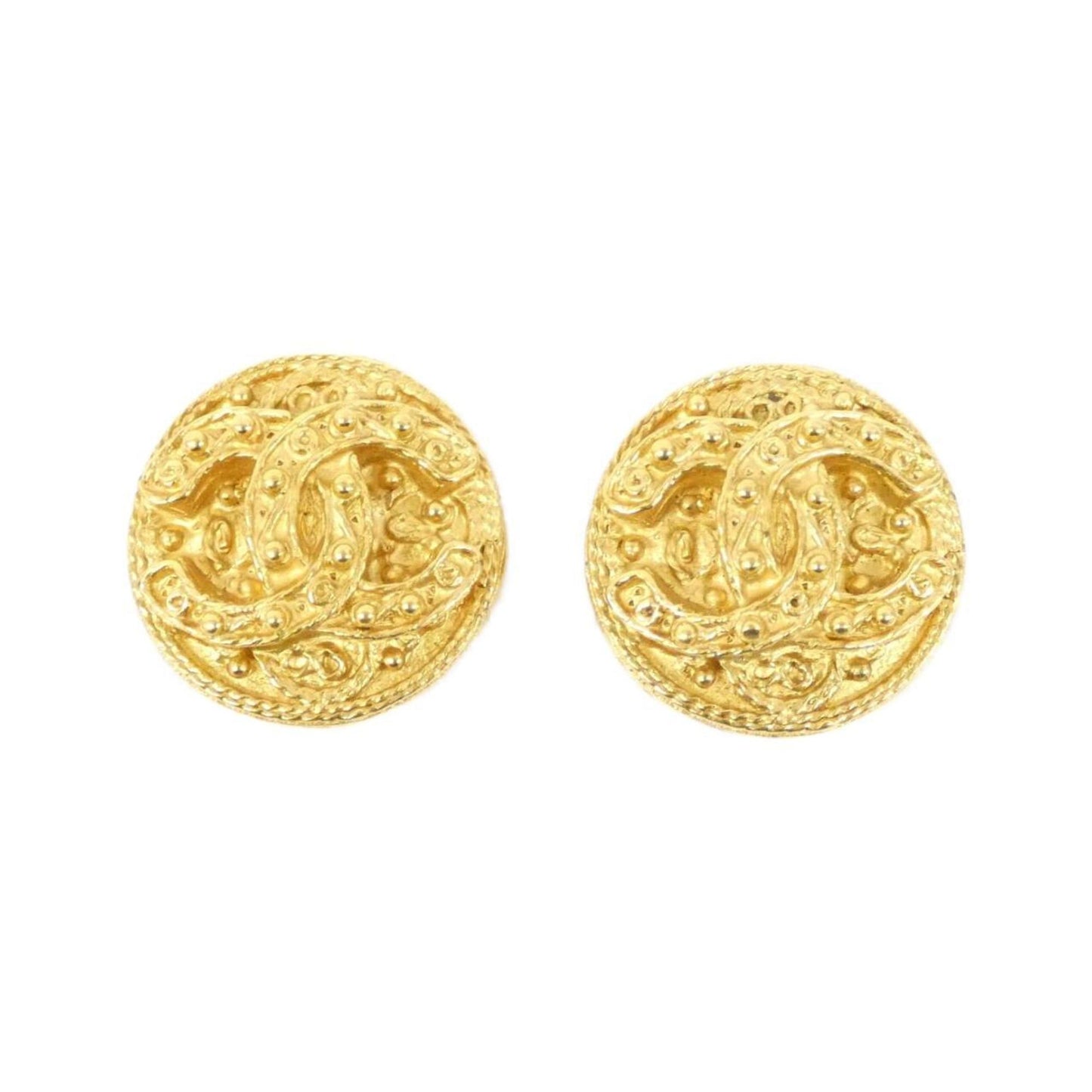 Chanel Gold Gold Plated Coco Mark