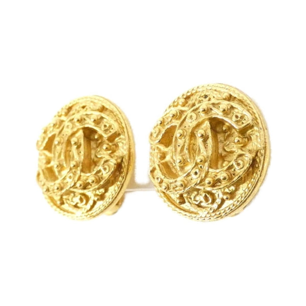 Chanel Gold Gold Plated Coco Mark