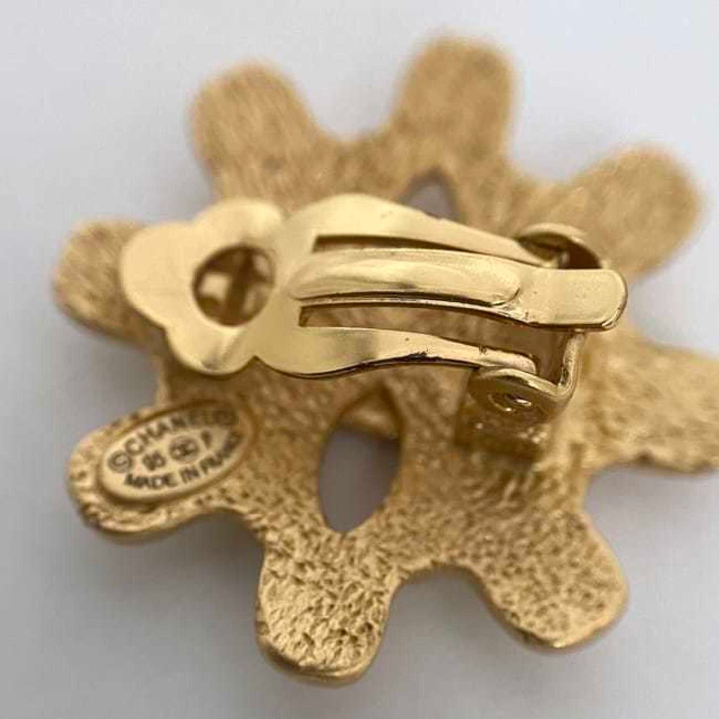 Chanel Gold Gold Plated Coco Mark