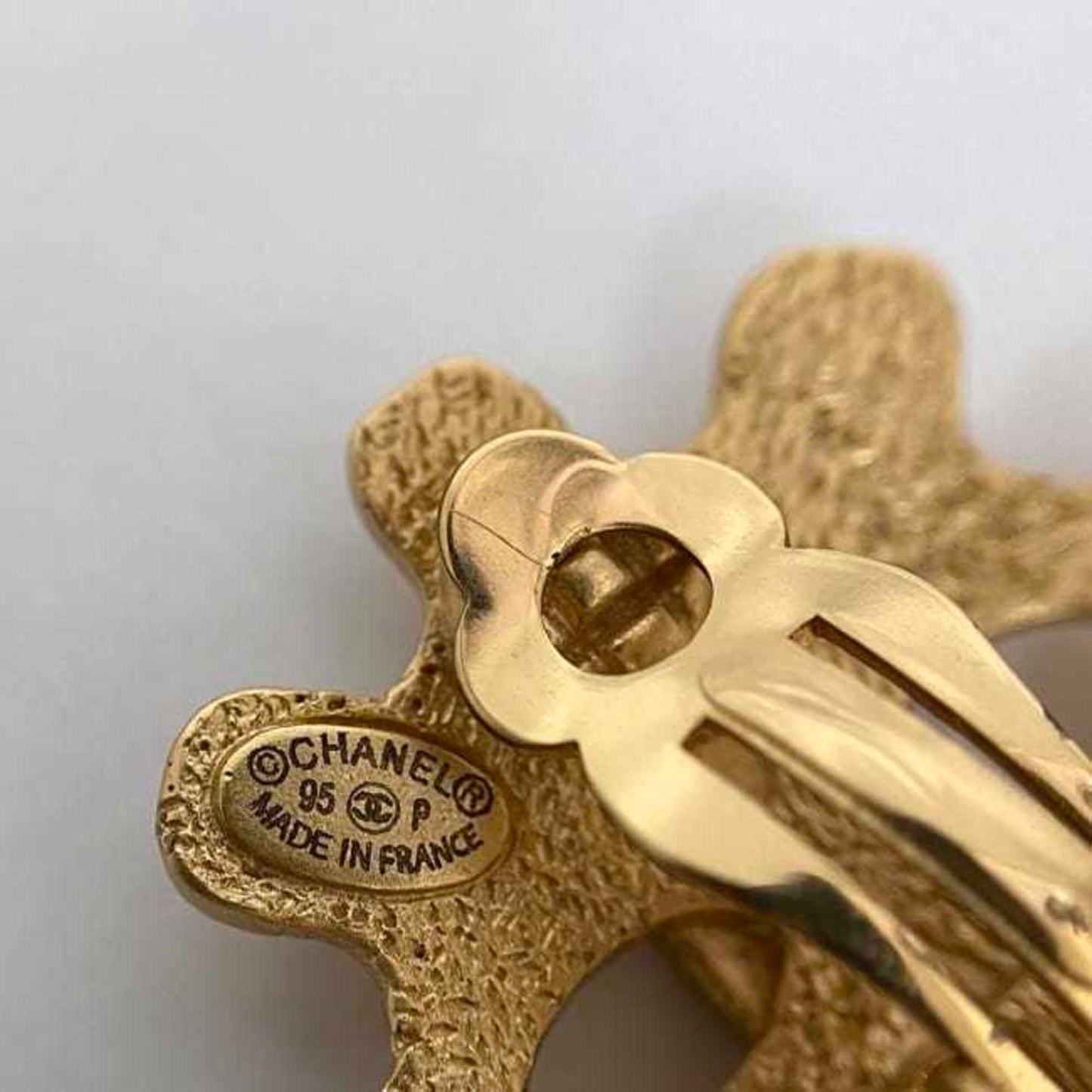 Chanel Gold Gold Plated Coco Mark