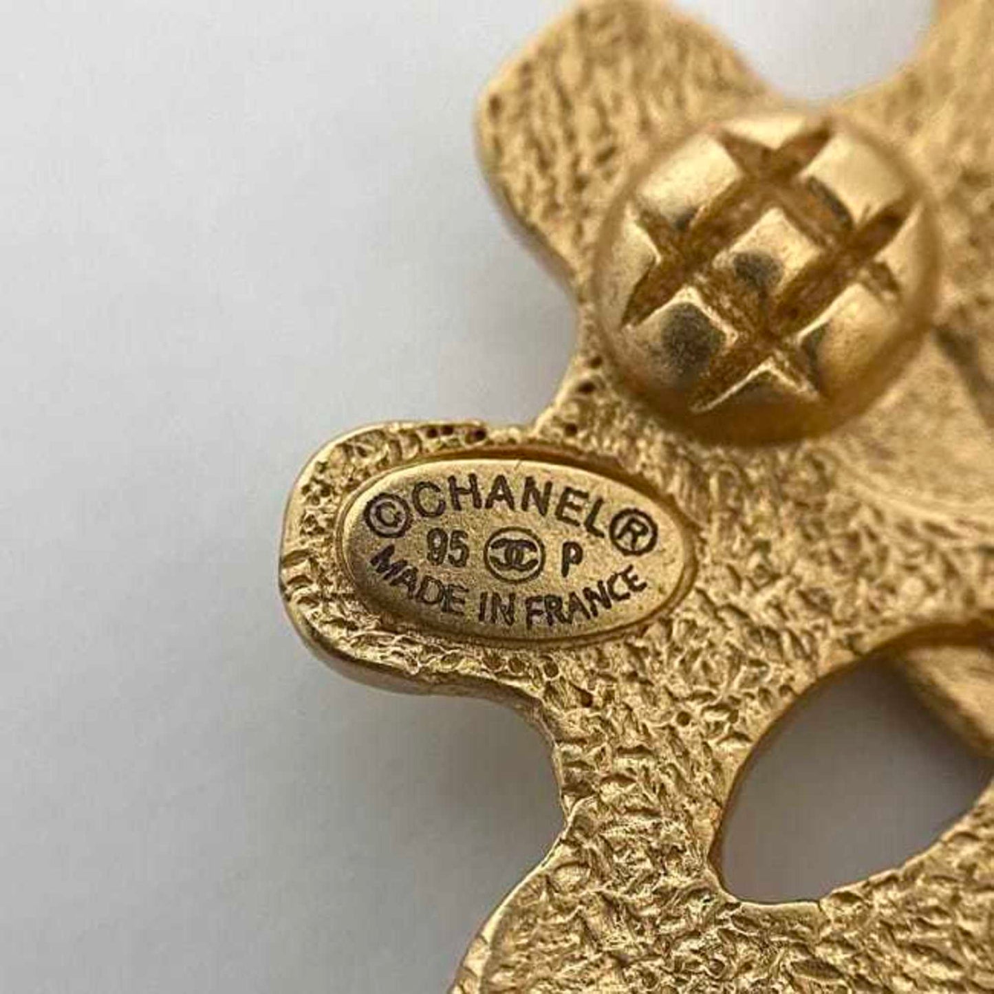 Chanel Gold Gold Plated Coco Mark