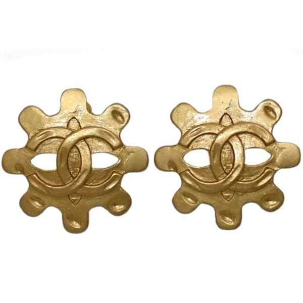 Chanel Gold Gold Plated Coco Mark