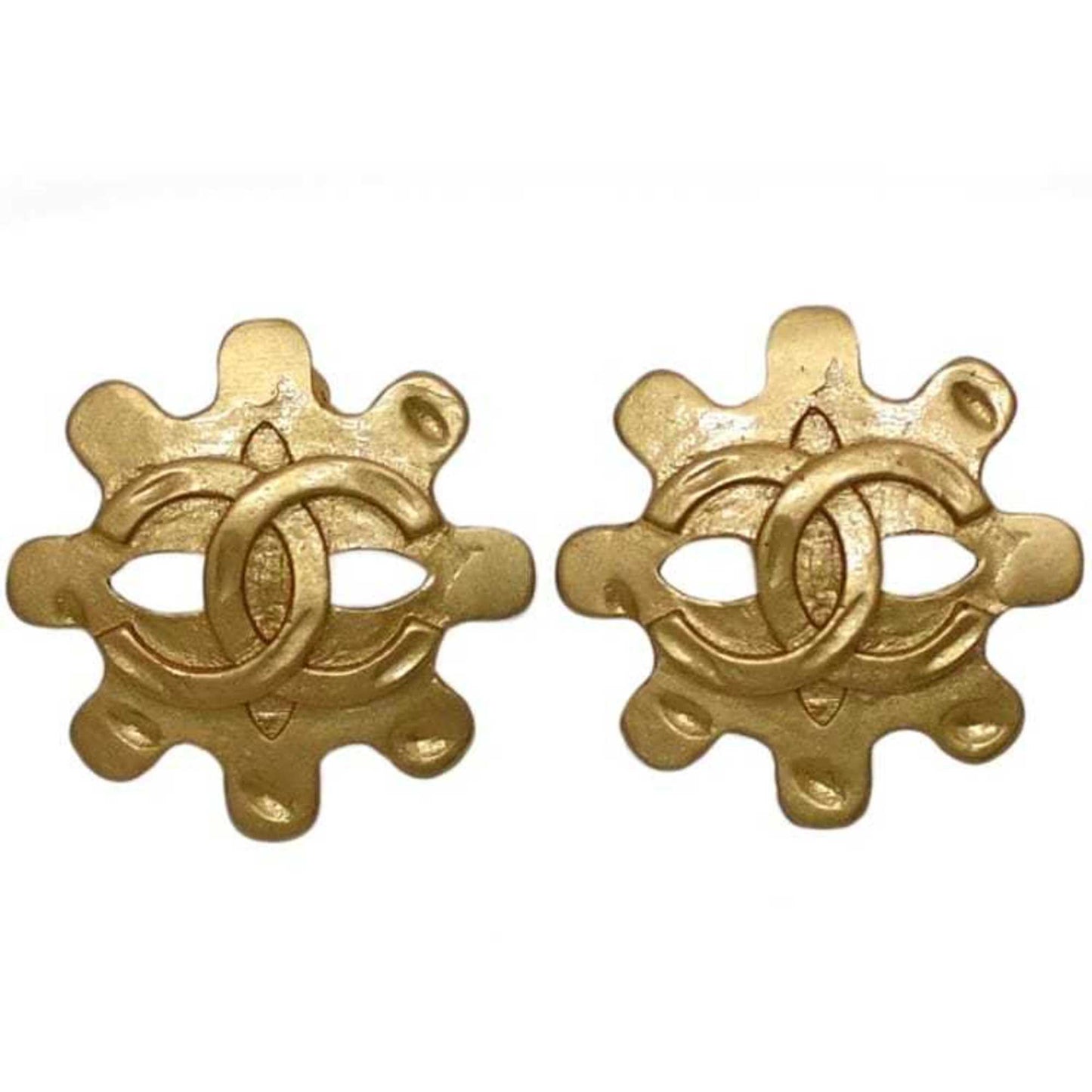 Chanel Gold Gold Plated Coco Mark