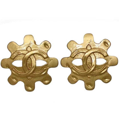 Chanel Gold Gold Plated Coco Mark