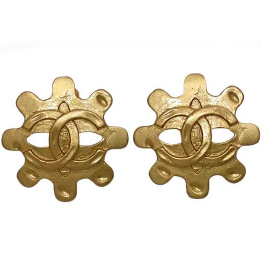 Chanel Gold Gold Plated Coco Mark