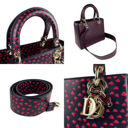 Dior Blue Leather Cannage Lady