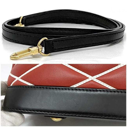 Louis Vuitton Red Leather Alma